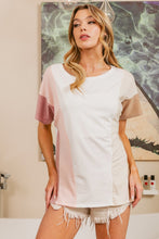 Load image into Gallery viewer, BiBi Color Block Short Sleeve T-Shirt
