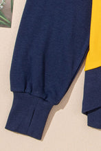 Load image into Gallery viewer, Contrast Round Neck Long Sleeve Sweatshirt