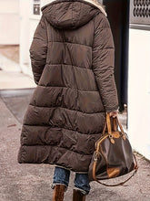 Load image into Gallery viewer, Full Size Zip Up Sherpa Hooded Coat