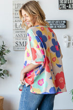 Load image into Gallery viewer, HOPELY Floral Waffle Oversize T-Shirt