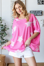 Load image into Gallery viewer, HOPELY Star Pattern Oversized Waffle T-Shirt