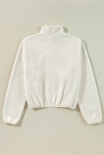 Load image into Gallery viewer, Sherpa Half Snap Long Sleeve Jacket