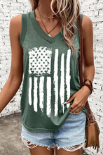 Load image into Gallery viewer, US Flag V-Neck Tank
