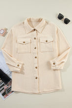 Load image into Gallery viewer, Pocketed Button Up Dropped Shoulder Shacket