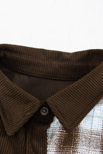 Load image into Gallery viewer, Plaid Button Up Drop Shoulder Shacket