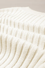 Load image into Gallery viewer, Cable-Knit Round Neck Long Sleeve Sweater