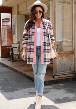 Load image into Gallery viewer, Fuzzy Plaid Corduroy Patchwork Shacket