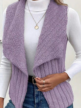 Load image into Gallery viewer, Open Front Fuzzy Vest Coat