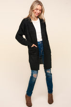 Load image into Gallery viewer, Haptics Stripe Textured Open Front Cardigan with Pockets