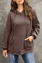 Load image into Gallery viewer, Waffle-Knit Long Sleeve Hoodie
