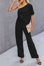 Load image into Gallery viewer, Single Shoulder Short Sleeve Jumpsuit