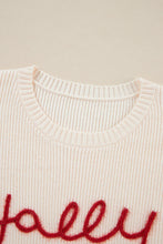 Load image into Gallery viewer, Letter Round Neck Long Sleeve Sweater