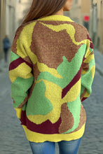 Load image into Gallery viewer, Contrast Round Neck Long Sleeve Sweater