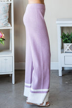 Load image into Gallery viewer, First Love Contrast Ribbed Knit Pants