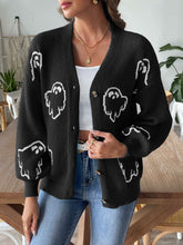 Load image into Gallery viewer, V-Neck Dropped Shoulder Cardigan