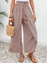 Load image into Gallery viewer, Tied Printed Wide Leg Pants