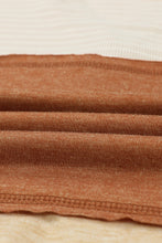 Load image into Gallery viewer, Color Block V-Neck Long Sleeve Top