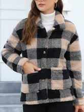 Load image into Gallery viewer, Button Up Drop Shoulder Fuzzy Jacket