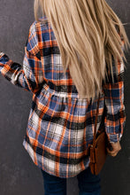 Load image into Gallery viewer, Plaid Collared Neck Long Sleeve Shirt