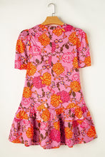 Load image into Gallery viewer, Ruffled Marigold Short Sleeve Mini Dress