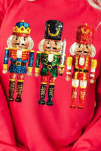 Load image into Gallery viewer, Nutcracker Round Neck Long Sleeve Sweatshirt