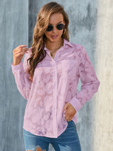 Load image into Gallery viewer, Full Size Collared Neck Long Sleeve Shirt Plus Size