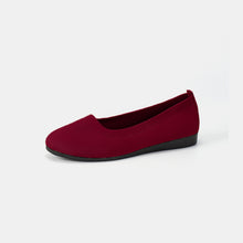 Load image into Gallery viewer, Round Toe Knit Ballet Flats