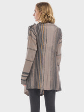 Load image into Gallery viewer, Angel Wings Tassel Striped Open Front Long Sleeve Cardigan