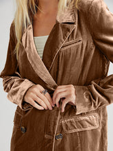 Load image into Gallery viewer, Lapel Collar Long Sleeve Blazer with Pockets
