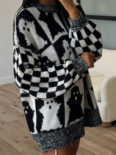 Load image into Gallery viewer, Ghost Dropped Shoulder Long Sleeve Sweater