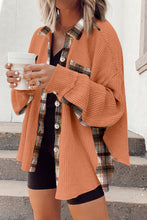 Load image into Gallery viewer, Plaid Button Down Collared Jacket