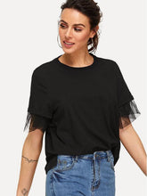 Load image into Gallery viewer, Round Neck Short Sleeve Top