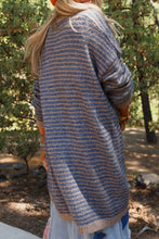 Load image into Gallery viewer, Open Front Long Sleeve Striped Cardigan