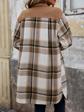 Load image into Gallery viewer, Plaid Button Up Long Sleeve Coat