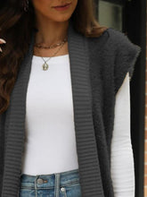 Load image into Gallery viewer, Pocketed Open Front Cap Sleeve Cardigan