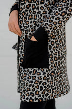 Load image into Gallery viewer, Pocketed Leopard Open Front Cover Up