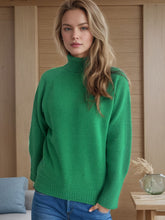 Load image into Gallery viewer, Turtleneck Raglan Sleeve Sweater