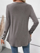 Load image into Gallery viewer, Perfee V-Neck Long Sleeve T-Shirt