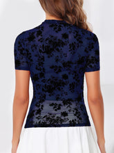 Load image into Gallery viewer, Mock Neck Short Sleeve Top