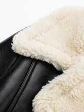 Load image into Gallery viewer, Collared Neck Long Sleeve Plush Cropped Jacket