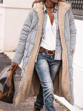 Load image into Gallery viewer, Full Size Zip Up Sherpa Hooded Coat