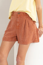 Load image into Gallery viewer, HYFVE High Waist Pleated Linen Shorts