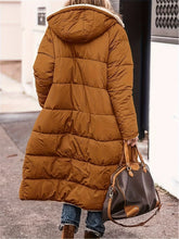 Load image into Gallery viewer, Full Size Zip Up Sherpa Hooded Coat