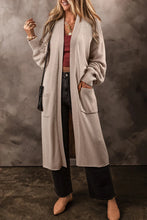 Load image into Gallery viewer, Pocketed Open Front Long Sleeve Cardigan