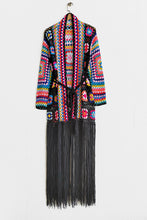 Load image into Gallery viewer, Fringe Tied Long Sleeve Cardigan