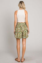 Load image into Gallery viewer, Cotton Bleu by Nu Label Floral Printed Smocked Waist Skorts