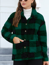 Load image into Gallery viewer, Button Up Drop Shoulder Fuzzy Jacket