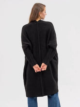 Load image into Gallery viewer, Pocketed Open Front Long Sleeve Longline Cardigan