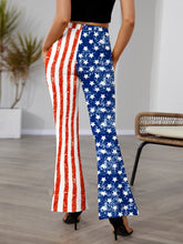 Load image into Gallery viewer, Star &amp; Stripes High Waist Bootcut Pants