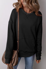 Load image into Gallery viewer, Solid Color Round Neck Long Sleeve Sweatshirt
